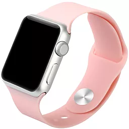 для умных часов iWatch Silicon Strap for Apple Watch 38mm Pink - миниатюра 2