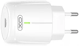 Сетевое зарядное устройство XO L113 single 20W 3A PD/QC3.0 USB-C + USB-C cable White - миниатюра 2