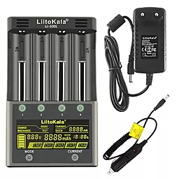 Зарядное устройство LiitoKala Lii-500S (4 канала) + автомобильное зарядное устройство - миниатюра 2