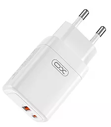 Сетевое зарядное устройство XO CE16 45w PD/QC USB-C/USB-A ports fast charger white - миниатюра 3