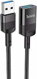 Кабель (шлейф) Hoco U107 USB 3.0 to USB 1.2м Black - миниатюра 3