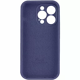 Чехол Silicone Case Full Camera для Apple iPhone 15 Pro Max Dark Blue - миниатюра 2