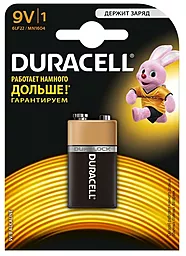 Батарейки Duracell Basic 6LR61/MN1604 BL 1шт