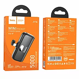 Повербанк Hoco J116 Pocket 5000mAh Black - миниатюра 2