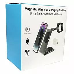 Беспроводное (индукционное) зарядное устройство EasyLife M01 15w 3-in-1 wireless charger dark purple - миниатюра 3