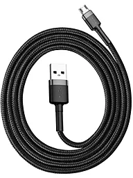 Кабель USB Baseus Cafule 3M micro USB Cable Grey/Black (CAMKLF-HG1) - миниатюра 3