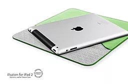 Чехол для планшета SGP Leather Case illuzion Sleeve Series Lime for iPad 4/iPad 3/iPad 2/iPad (SGP07630) - миниатюра 2