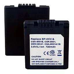 Аккумулятор для фотоаппарата Panasonic CGA-S001E / DMW-BCA7 (720 mAh) - миниатюра 2