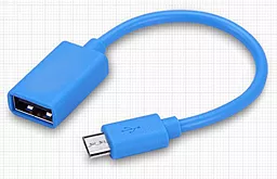 OTG-переходник GOLF Lonsmax Micro USB 0.1m Blue (GC-06) - миниатюра 2