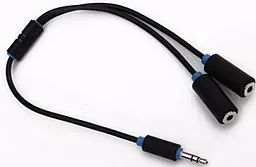 Аудио разветвитель Prolink mini Jack 3.5mm M/2xF 0.3 м black (PB107-0030) - миниатюра 5