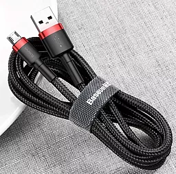 Кабель USB Baseus Cafule 2M micro USB Cable Red/Black (CAMKLF-C91) - миниатюра 5