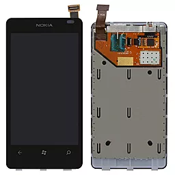 Дисплей Nokia Lumia 800 + Touchscreen with frame Black