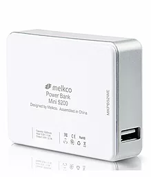 Повербанк Melkco Power Bank Mini 5200 mAh, [MKPB52WE] White - миниатюра 2