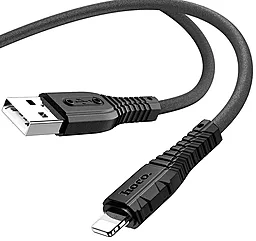 Кабель USB Hoco X67 Nano 20W Silicone Charging Lightning Cable Black - миниатюра 2