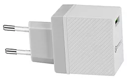 Сетевое зарядное устройство с быстрой зарядкой Hoco C23 Haoke QC3.0 (EU) White