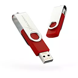 Флешка Exceleram 8GB P1 Series USB 2.0 (EXP1U2SIRE08) Silver/Red - миниатюра 6