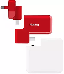 Мережевий зарядний пристрій Twelvesouth PlugBug World White/Red (2.1 A) (TWS-12-1211) - мініатюра 4