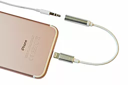 Аудио-переходник EasyLife Lightning to 3.5 mm Headphone Jack Adapter Gold - миниатюра 4