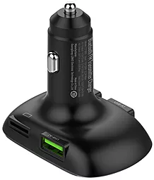 Автомобильное зарядное устройство LDNio C706Q 2xUSB-A 25W QC3.0 + USB Type-C Cable Black - миниатюра 7