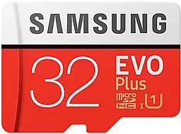 Карта памяти Samsung microSDHC 32GB Evo Plus Class 10 UHS-I U1 + SD-адаптер (MB-MC32GA) - миниатюра 3