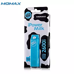 Повербанк Momax iPower Milk 2600 mAh, [IP31B] Blue