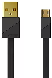 Кабель USB Remax Gold Plating 3A micro USB Cable 3A  Black