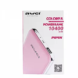 Повербанк Awei Power Bank P84k 10400 mAh Pink - миниатюра 2