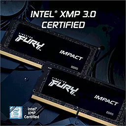 Оперативная память для ноутбука Kingston Fury 32 GB (2x16GB) SO-DIMM DDR5 5600 MHz Impact (KF556S40IBK2-32) - миниатюра 4