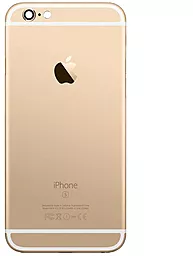 Задняя крышка корпуса Apple iPhone 6S со стеклом камеры Gold