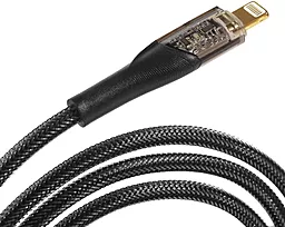 Кабель USB PD Essager Interstellar Transparent Design 29W 3A USB Type-C - Lightning Cable Black (EXCTL-XJ01-P) - миниатюра 3
