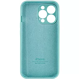 Чехол Silicone Case Full Camera для Apple IPhone 14 Pro Marine Green - миниатюра 4