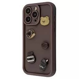Чехол Pretty Things Case для Apple iPhone 14 Pro  brown/donut