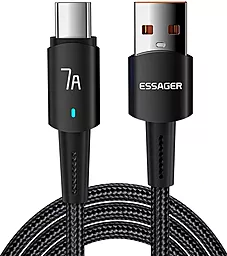 Кабель USB Essager Sunset 100W 7A 2M USB Type-C cable black (EXC7A-CGA01-P)