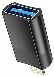 Уценённый OTG-переходник Hoco UA17 Lightning to USB2.0 Black - миниатюра 2