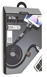 Кабель USB Remax Binary 10w 2-in-1 USB to Lightning/micro USB cable black - миниатюра 3
