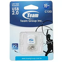 Флешка Team 16GB C12G White USB 2.0 (TC12G16GW01) - мініатюра 3