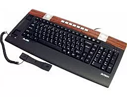 Клавіатура A4Tech KIP-900-2 Black+Brown - мініатюра 3