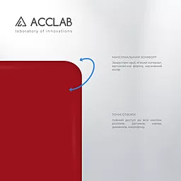 Чехол ACCLAB SoftShell для Samsung Galaxy A22 5G Red - миниатюра 3