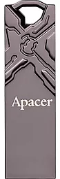 Флешка Apacer AH13F 32Gb USB 2.0 Metal Silver (AP32GAH13FA-1) - миниатюра 2