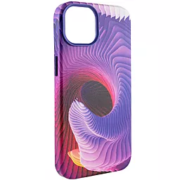Кожаный чехол Colour Splash with MagSafe для Apple iPhone 12 Pro / 12 (6.1") Purple / Pink - миниатюра 4