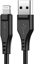 USB Кабель AceFast C3-02 12W 2.4A 1.2M Lightning Cable Black