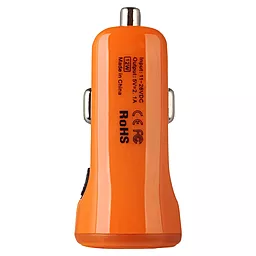 Автомобільний зарядний пристрій Baseus 2USB Car charger 2.1A Orange (Tiny) - мініатюра 4