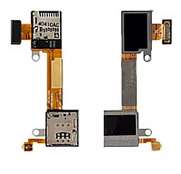 Разъем SIM-карты и карты памяти Sony Xperia M2 Dual D2302 на шлейфе