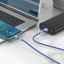 Кабель USB Hoco X65 micro USB Cable Blue - миниатюра 5