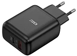 Сетевое зарядное устройство iKaku PD30W/QC3.0 USB-A-C Black (KSC-668-BOLIAN-B) - миниатюра 4