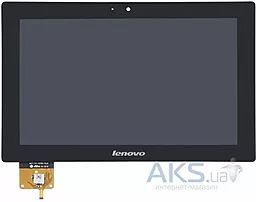 Дисплей для планшета Lenovo IdeaTab S6000 + Touchscreen with frame Black