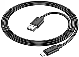 Кабель USB Hoco X88 Gratified 2.4A micro USB Cable Black - миниатюра 3