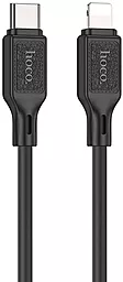 Кабель USB PD Hoco X90 Cool Silicone 20W 3A USB Type-C - Lightning Cable Black