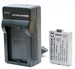 Акумулятор для відеокамери Canon BP-110 (1150 mAh) + зарядний пристрій DV00DV1353 ExtraDigital - мініатюра 2