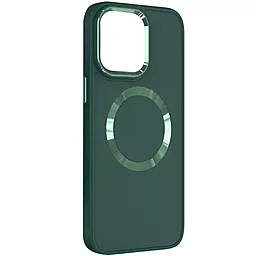 Чехол Epik Bonbon Metal Style with MagSafe для Apple iPhone 15 Army Green